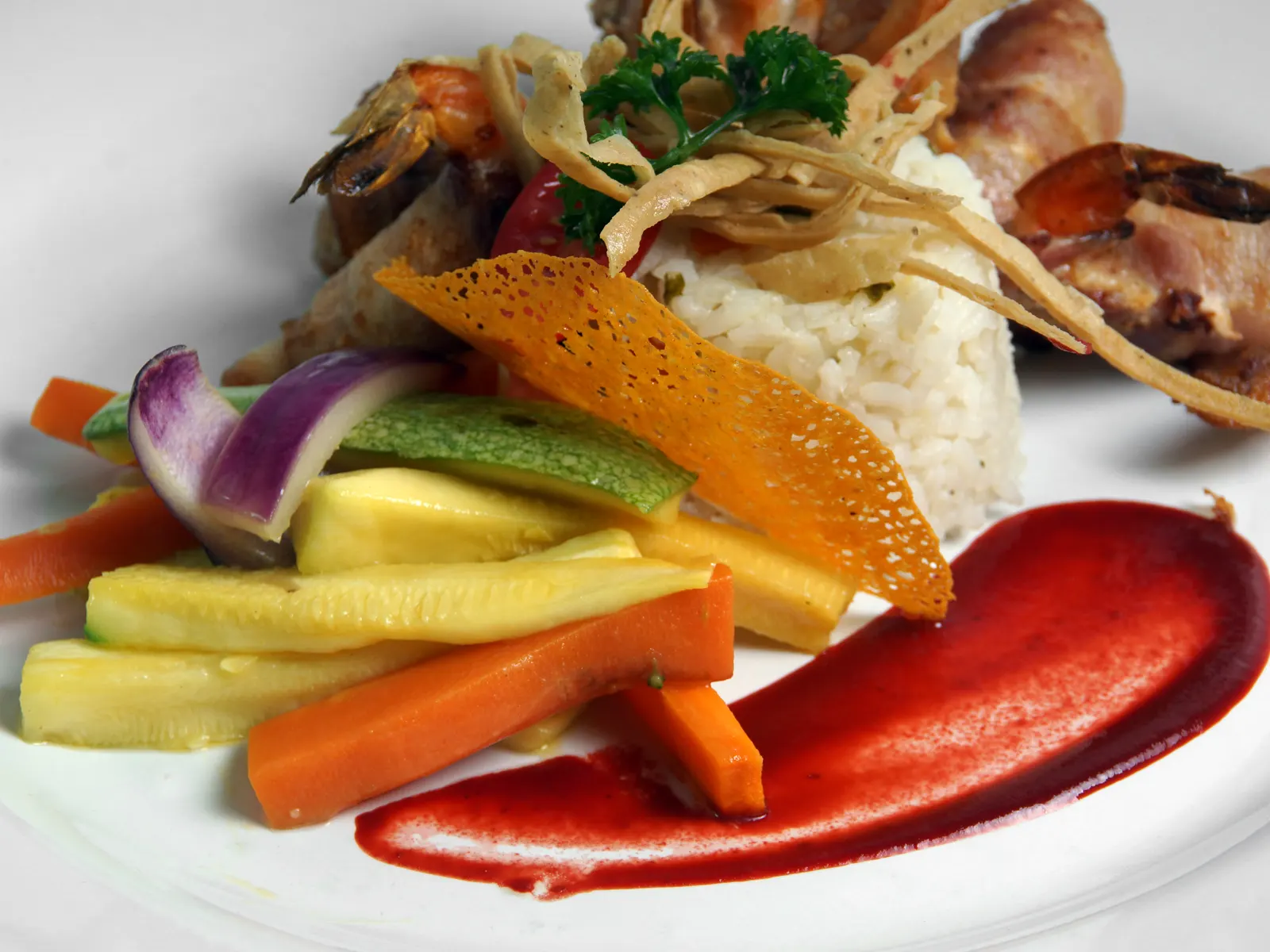 Torre de mariscos del Snack de Alberca